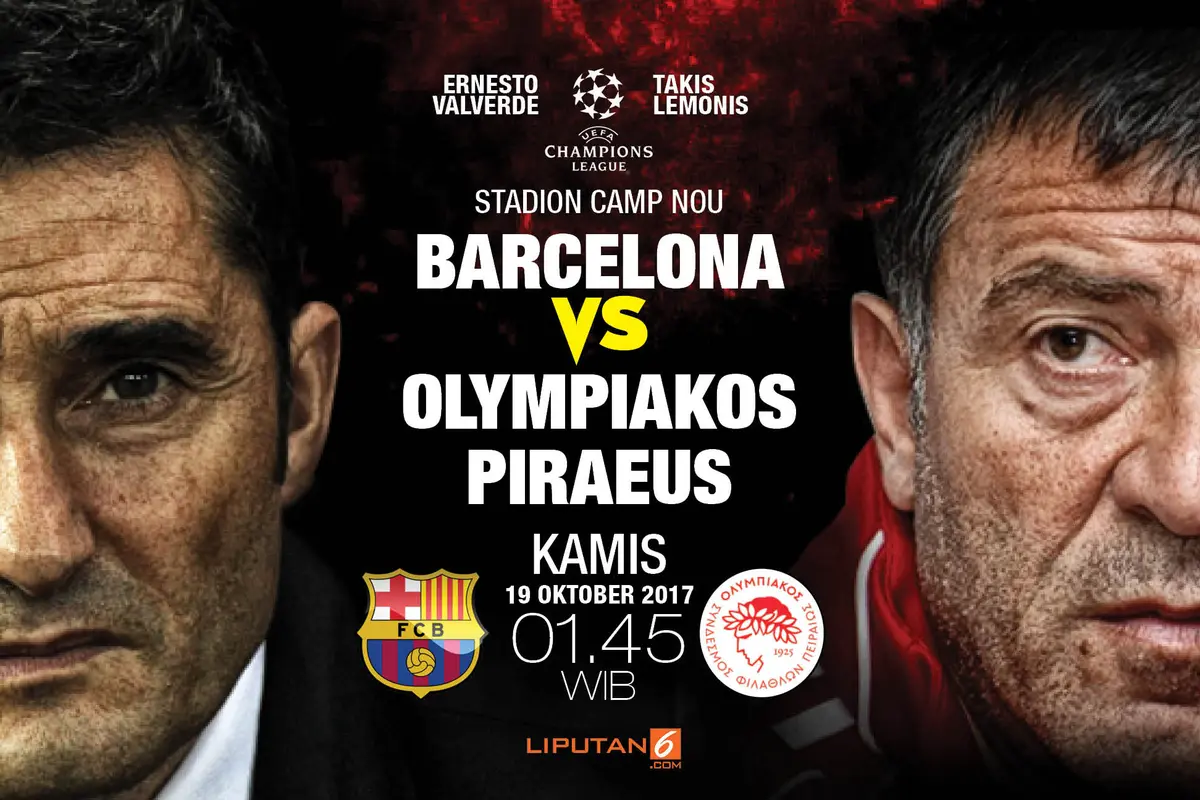 Prediksi Barcelona vs Olympiakos Piraeus