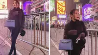 6 Potret Prilly Latuconsina Liburan di New York City, Tampil Menawan dengan Outfit Hitam
