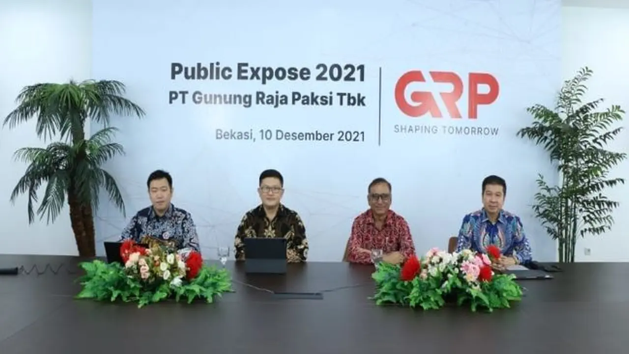 Paparan publik PT Gunung Raja Paksi Tbk (GGRP), Jumat (10/12/2021) (Foto: PT Gunung Raja Paksi Tbk)