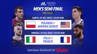 Nonton Live Streaming Semifinal Men’s Volleyball Nations League 2022 Vidio 23-24 Juli 2022