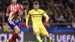 1. Christian Pulisic - Mahar 64 juta euro dikeluarkan Chelsea untuk mendatangakan Pulisic dari Borusia Dortmund. Hal itu menjadi pembelian termahal ketiga Chelsea sepanjang masa. (AFP/Javier Soriano)