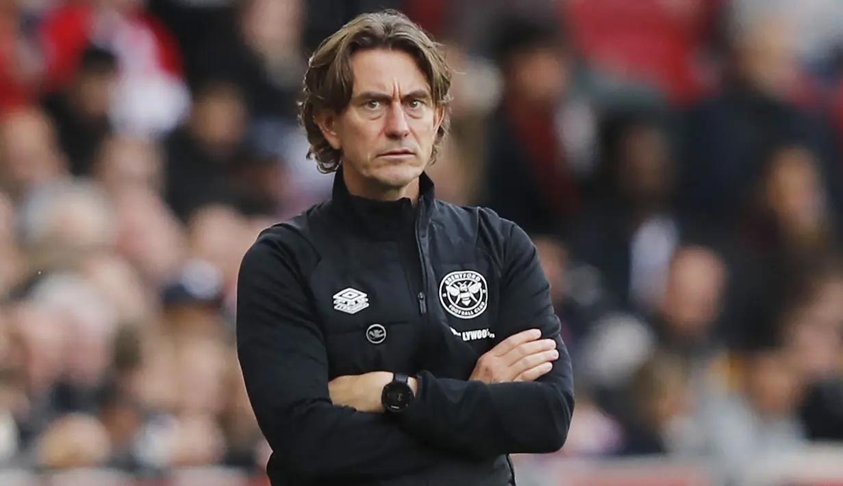 Thomas Frank - Pelatih berusia 48 tahun ini resmi menjabat sebagai pelatih Brentford pada Oktober 2018. Thomas Frank telah menemani anak asuhnya bertanding sebanyak 156 laga dengan catatan 78 kemenangan dan 43 kali kekalahan. (AFP/Adrian Dennis)