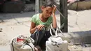 Juru bicara Perserikatan Bangsa-Bangsa (PBB), Stephane Dujarric pada Jumat (20/6/2025) waktu setempat mengatakan jumlah anak-anak yang mengalami kekurangan gizi di Gaza meningkat pada tingkat yang mengkhawatirkan. (Eyad BABA/AFP)