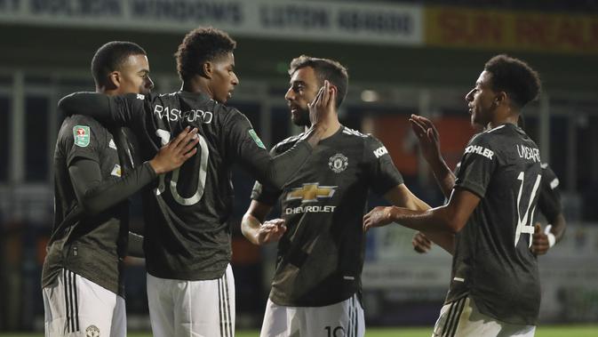 Hasil Piala Liga Inggris: MU Pesta Gol ke Gawang Luton (AP)