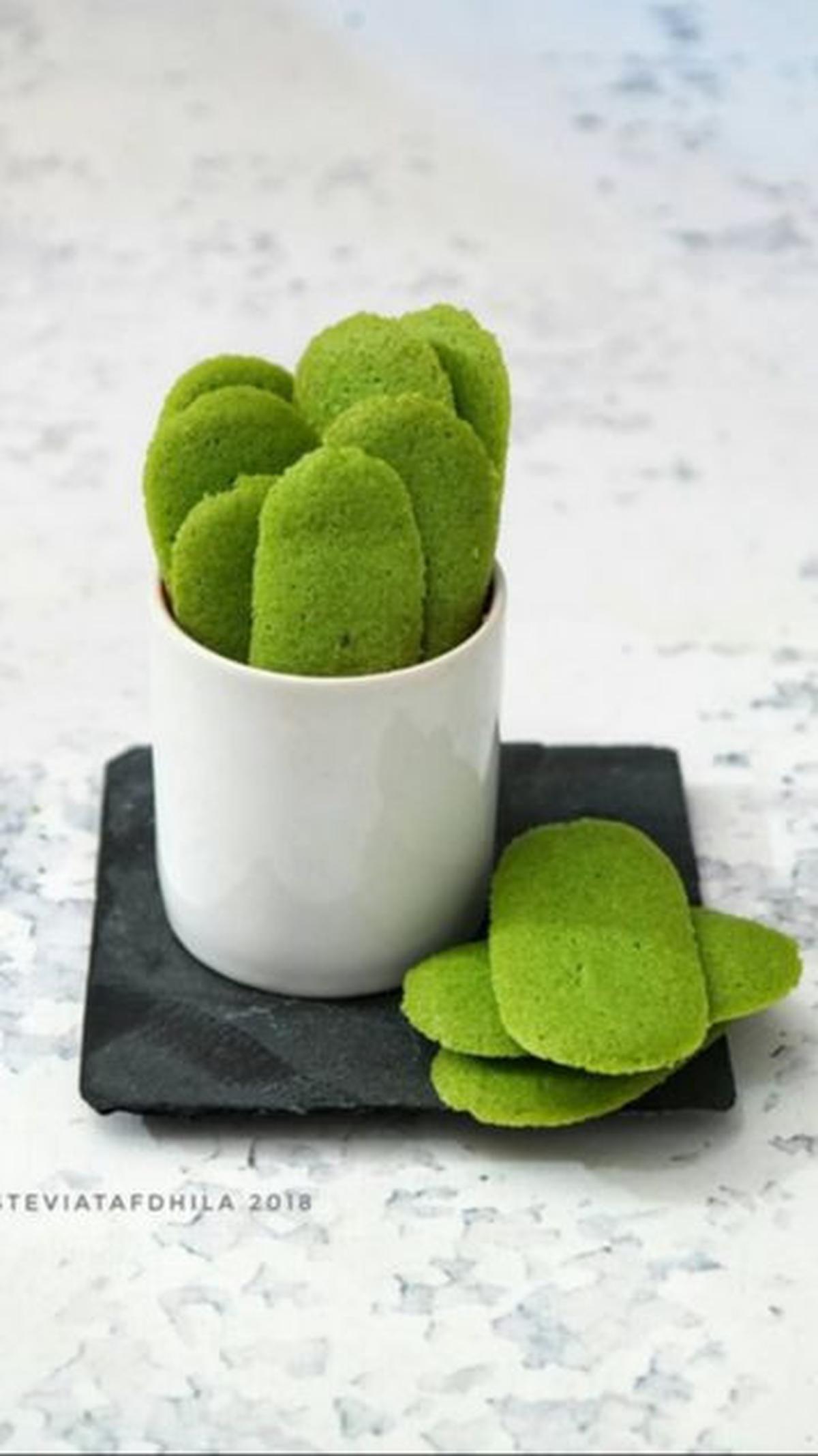 9. Resep Lidah Kucing Green Tea<br>