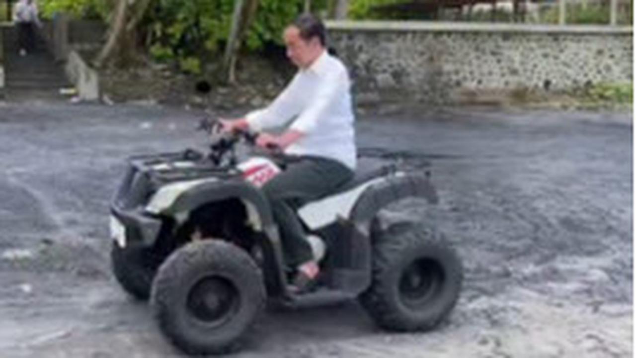 Kabar Terbaru Jokowi Setelah Sakit, Healing ke Pantai Naik ATV
