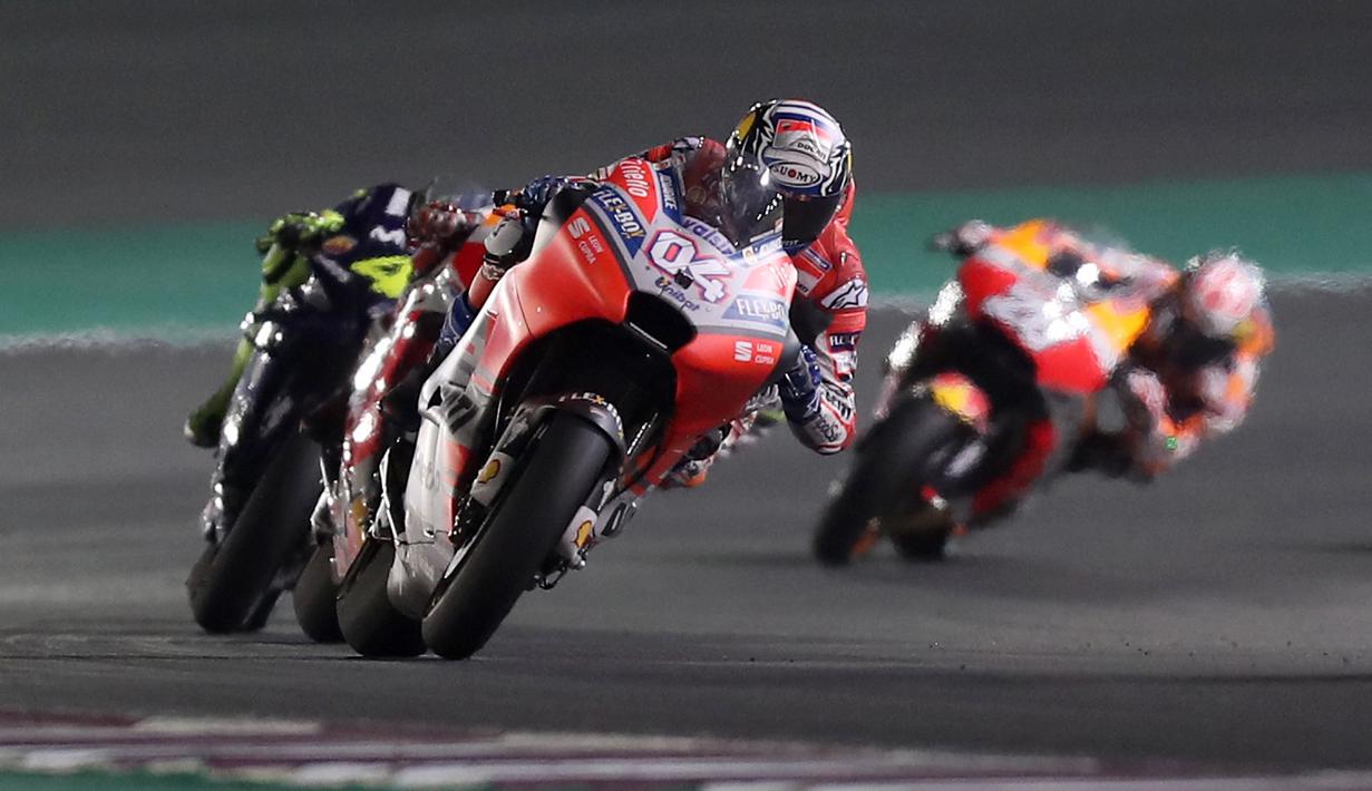 FOTO Bersaing Ketat Dengan Marquez Andrea Dovizioso Juara MotoGP