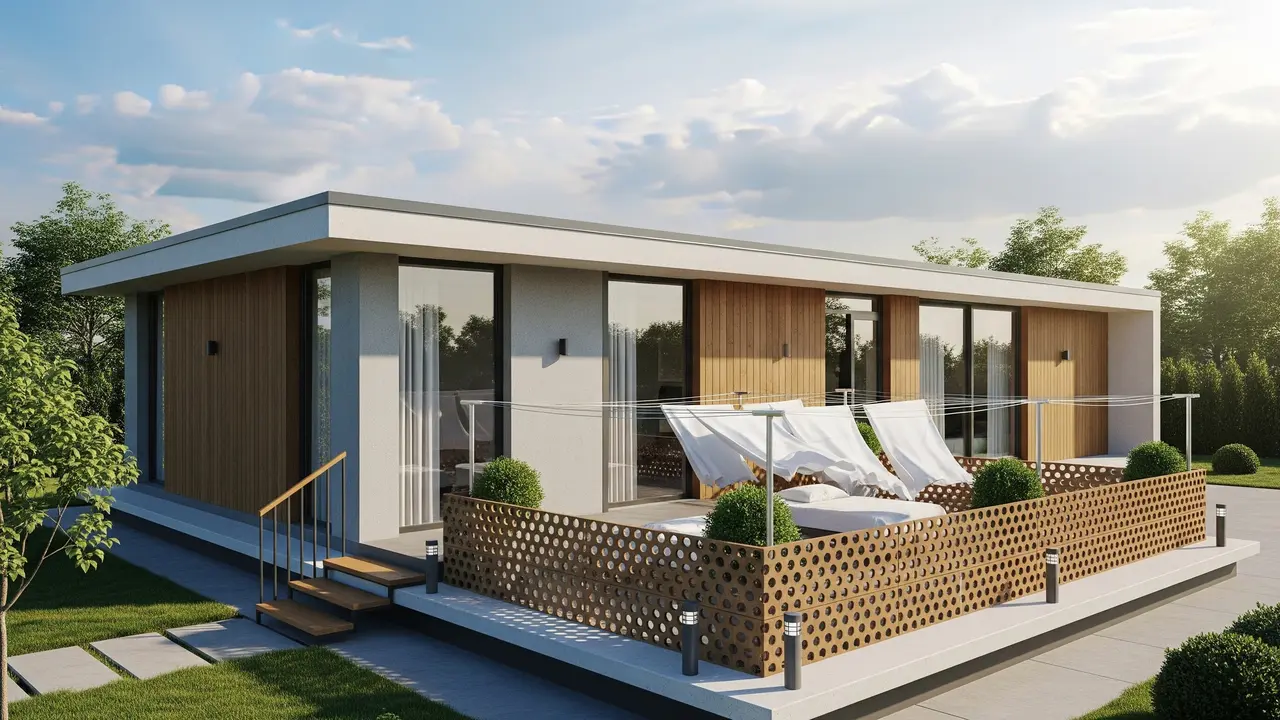 Desain Rumah 1 Lantai dengan Dak Jemuran