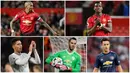 Paul Pogba dan Ashley Young menjadi kandidat kuat untuk menjadi kapten Manchester United. Berikut 5 nama pemain yang layak menyandang status pemimpin di skuat Setan Merah. (Foto Kolase AFP)