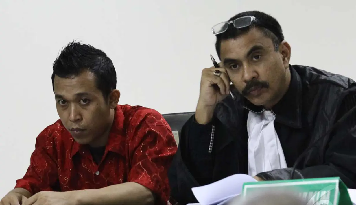 Sidang lanjutan untuk terdakwa Hendra Saputra kembali digelar di Pengadilan Tipikor Jakarta, Kamis (5/6/2014) (Liputan6.com/Faizal Fanani).