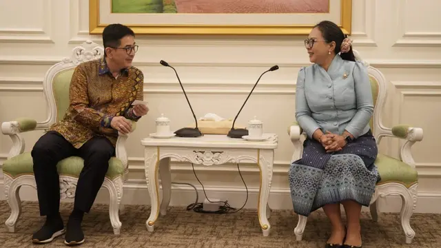 Ketua ASEAN Business Advisory Council (ASEAN-BAC) Arsjad Rasjid di Vientiane, Republik Demokratis Rakyat Laos (02/06/2023).