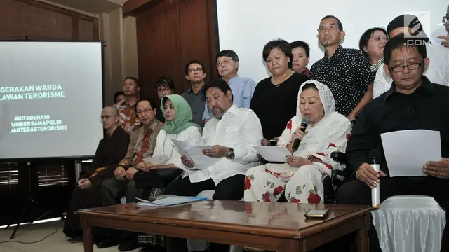 Bersama Tokoh Agama, Istri Gus Dur Deklarasikan Gerakan Warga Lawan Terorisme
