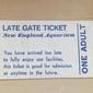 Tiket masuk New England Aquarium di Boston, Amerika Serikat pada tahun 1983. (Photo credit: Rachel Carle via AP)