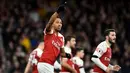 3. Pierre-Emerick Aubameyang (Arsenal) – 14 gol dan 3 assist (AFP/Glyn Kirk)