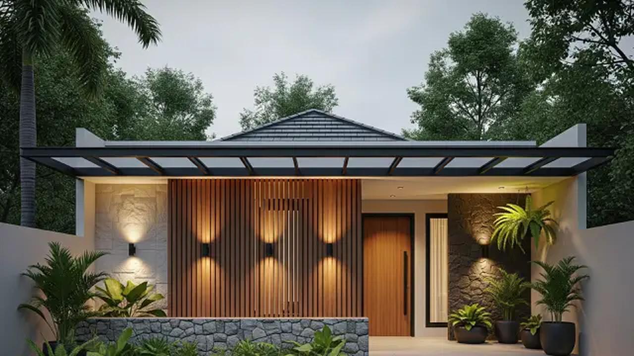 Teras Minimalis yang Nyaman dan Sederhana/Model Rumah 1 Lantai dengan Teras Depan Luas (Sumber; gemini.com)