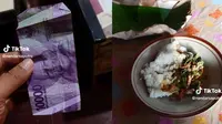 Viral Video Rp10 Ribu Bisa Makan 3 Kali Sehari di Wonogiri (Tangkapan Layar TikTok/nandarsaputro)