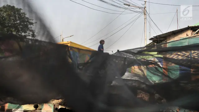 Pemprov DKI Jakarta Kembali Pasang Waring 100 Meter