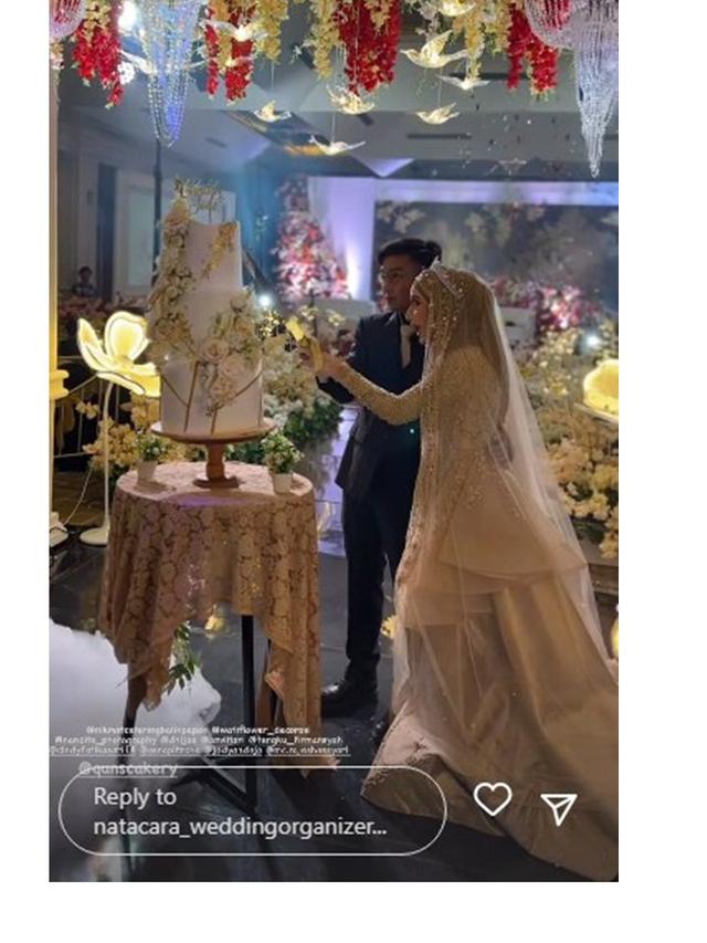 10 Momen Pernikahan Anataya Putri Tengku Firmansyah dan Cindy Fatikasari, Meriah
