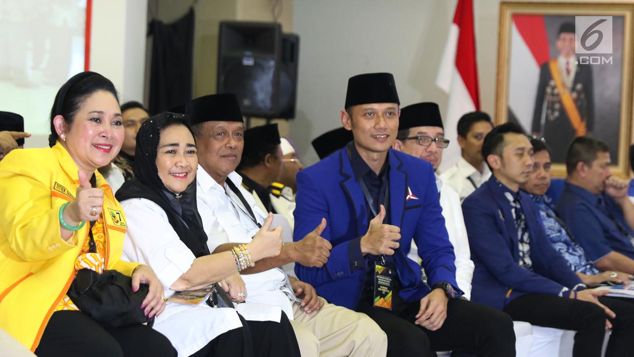 Dari AHY hingga Titiek Soeharto Dampingi Prabowo-Sandiaga ke KPU