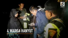 Dua belas warga Garut Jawa Barat terseret arus Sungai Curug Teko.
