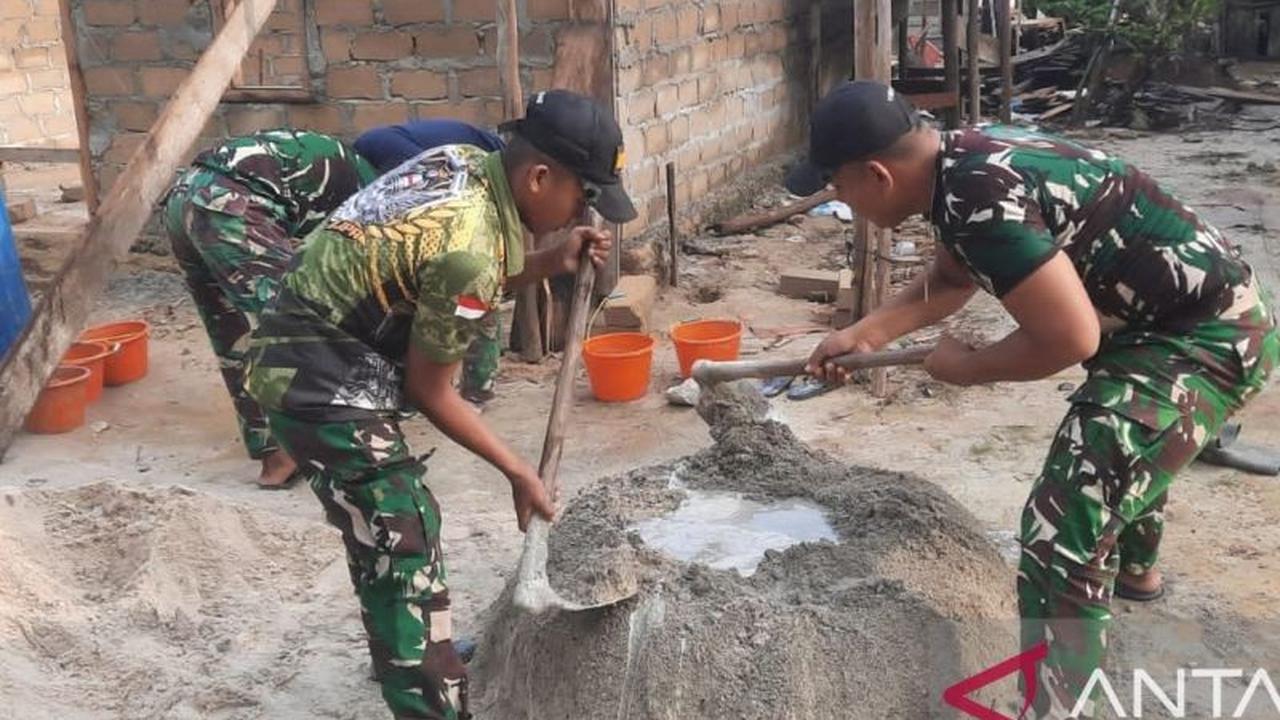 TMMD Basel Perbaiki Rumah Warga Pulau Lepar, Wujud Nyata Kemanunggalan TNI dan Rakyat