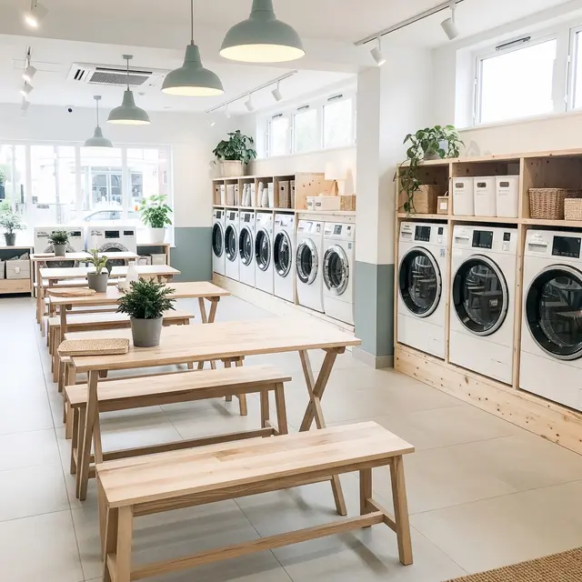 Desain Ruangan Laundry Kiloan