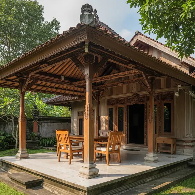9 Inspirasi Pendopo Mini dengan Nuansa Jawa Sederhana, Hadirkan Suasana Tradisional
