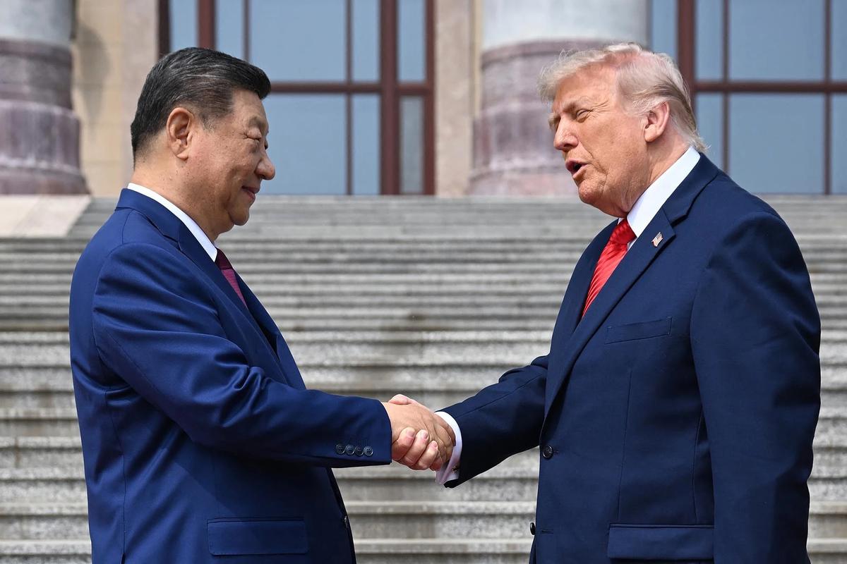 FOTO: Trump dan Xi Jinping Bahas Taiwan dan Perdagangan di Beijing