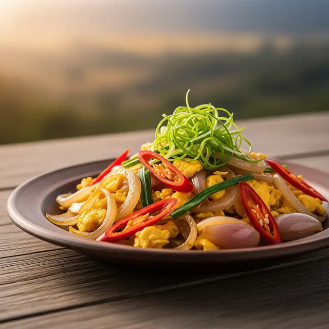 Resep Oseng Bawang Telur (AI Generated)