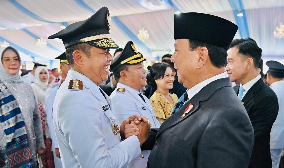 Prabowo lantik kepala daerah di Istana Merdeka