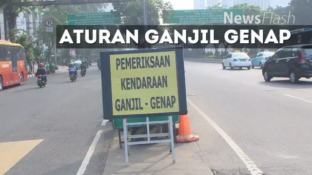 Pemprov DKI Jakarta mulai memberlakukan aturan pembatasan kendaraan ganjil genap di jalan protokol DKI Jakarta