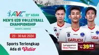 Link Siaran Langsung AVC Asian Men’s U-20 Volleyball Championship di Vidio. (Sumber: dok. vidio.com)