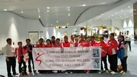 Senyum Ketua Persani Terpancar Sambut Kedatangan Atlet Senam