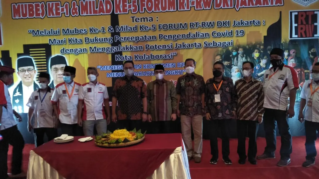 Gubernur DKI Jakarta Anies Baswedan Hadiri Mubes Forum RT-RW