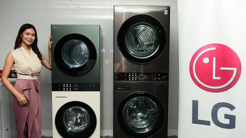 LG Buka Pre Order Mesin Cuci Desain Bertumpuk LG WashTower dengan Kemampuan AI Berapa Harganya Tekno Liputan6