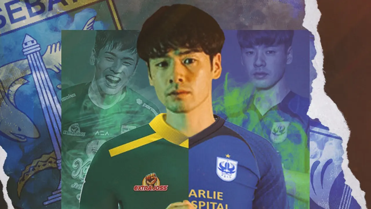 Ilustrasi - Taisei Marukawa Kombinasi Kostum Persebaya x PSIS