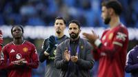 Ekspresi Ruben Amorim usai laga Manchester City vs Manchester United pada pekan ke-4 Premier League 2025/2026 -&nbsp;AP Photo/Dave Thompson
