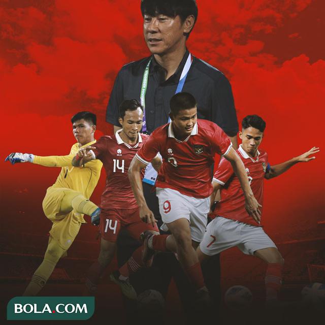 Timnas Indonesia - Hokky Caraka, Marselino Ferdinan, Robi Darwis, Cahya Supriadi, Shin Tae-yong