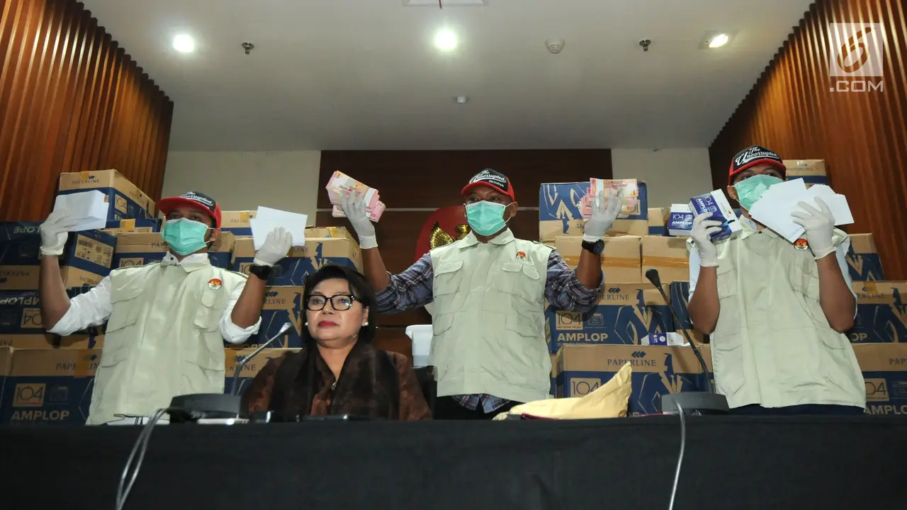OTT Bowo Sidik, KPK Tunjukkan Barang Bukti Uang Rp 8 M dalam 24 Kardus