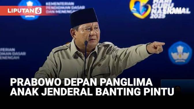Prabowo Blak-blakan Depan Panglima, Ada Murid Anak Jenderal Kurang Ajar: Suruh Menghadap!