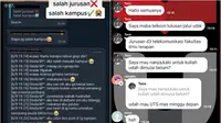 Momen lucu mahasiswa salah masuk grup kampus. (Twitter/collegemenfess/argafakihrmdn)