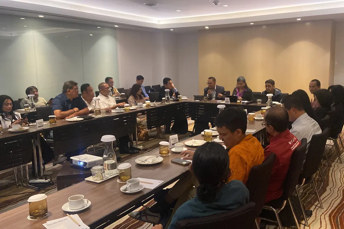 Focus Group Discussion bertema Cawe-Cawe Presiden Jokowi Melanggar Hukum dan Konstitusi UUD 45? di Jakarta, Kamis (1/2/2024).