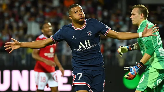 Penyerang Paris Saint-Germain, Kylian Mbappe.