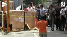 Seorang pekerja ekspedisi tewas tertimpa mesin setril milik RSUD Bumi Asih saat dibawa nmengguna forklif