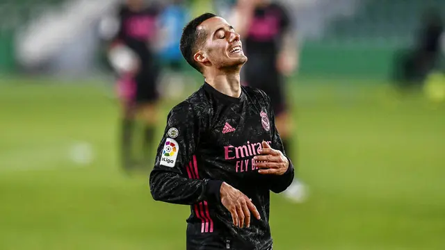 Foto Liga Spanyol: Reaksi Pemain Real Madrid Usai Gagal Menaklukkan Elche