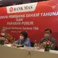 RUPST dan Paparan Publik PT Bank Multiarta Sentosa Tbk (MASB) atau disebut Bank MAS, Senin (9/5/2022) (Dok: Bank MAS)