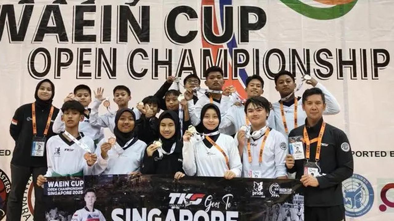 Bikin Bangga! Tim Taekwondo Indonesia Raih 13 Medali di Singapura