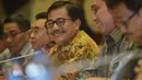 Menteri Agraria dan Tata Ruang, Ferry Mursyidan Baldan saat menghadiri raker mengenai pembicaraan awal pembahasan APBN-P 2015 dan evaluasi pelaksanaan APBN Tahun Anggaran 2014 dengan Komisi II DPR, Jakarta, Kamis (5/2/2015). (Liputan6.com/Andrian M Tunay)