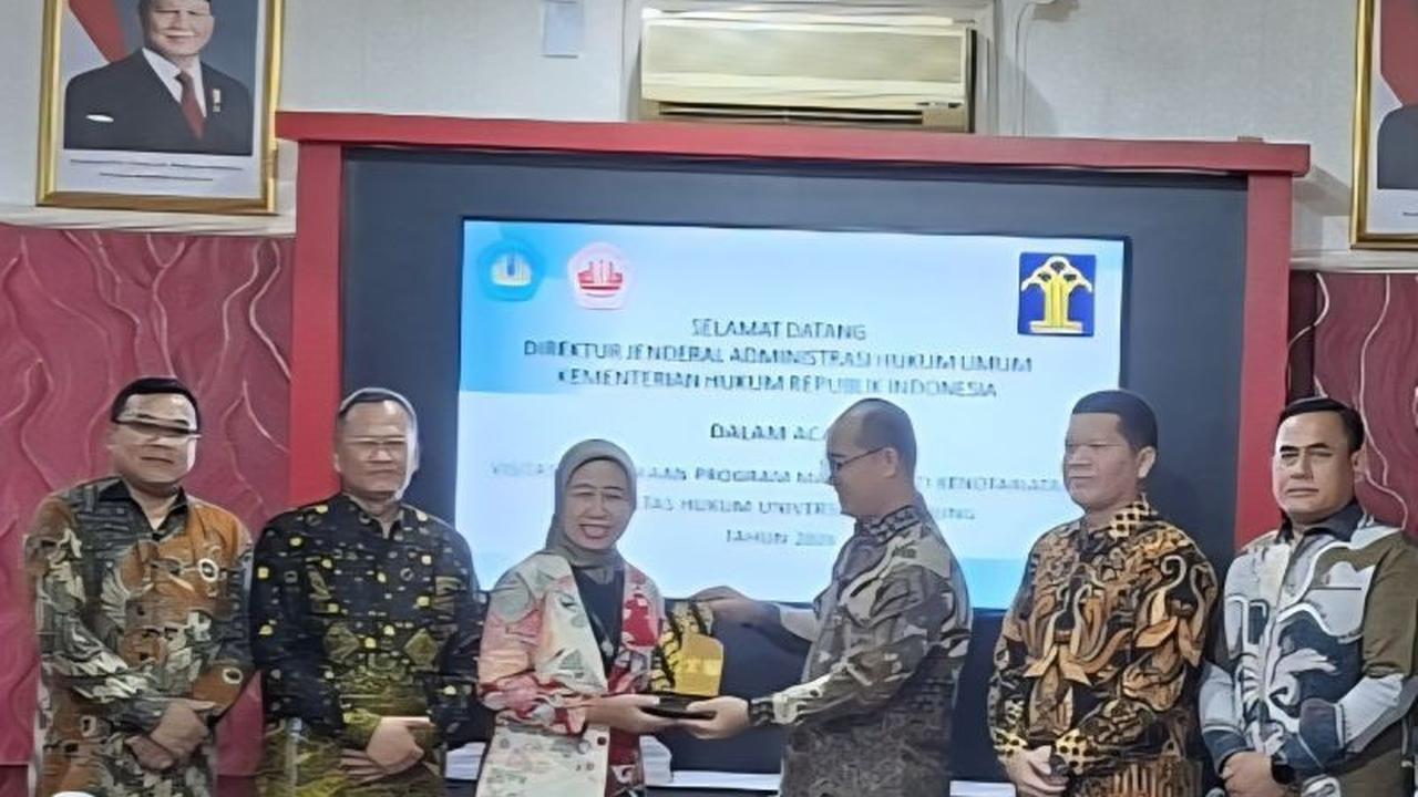 Dirjen AHU Tinjau Kesiapan Fakultas Hukum Unila untuk Pembukaan Kembali Prodi Magister Kenotariatan