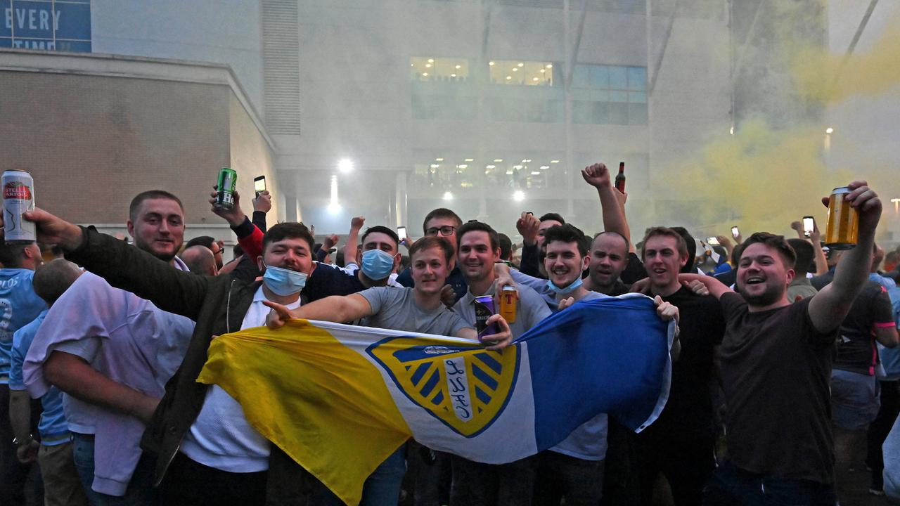 Perayaan Leeds United Promosi ke Liga Inggris